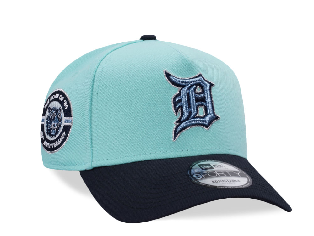 New Era Detroit Tigers 40th Anniversary Glacier Two Tone Edition 9Forty A Frame Snapback Hat