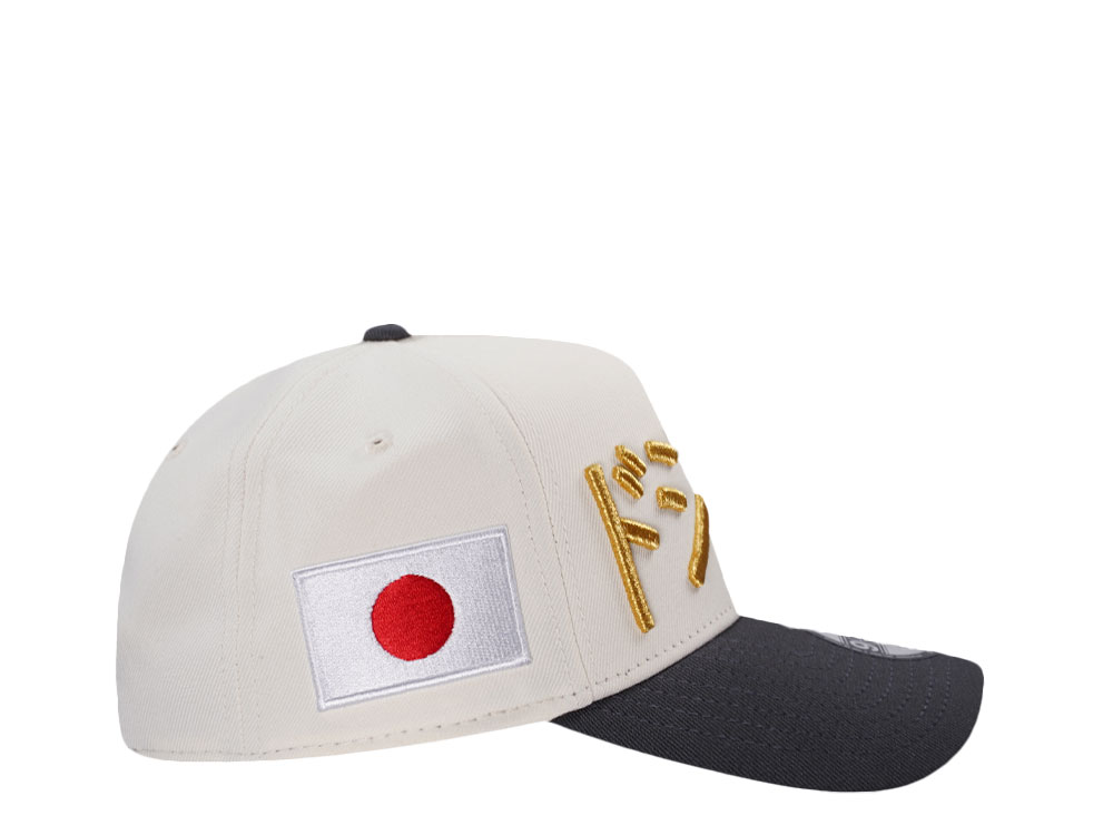 New Era Los Angeles Dodgers Japan Chrome Cement Two Tone Edition 9Forty A Frame Snapback Hat