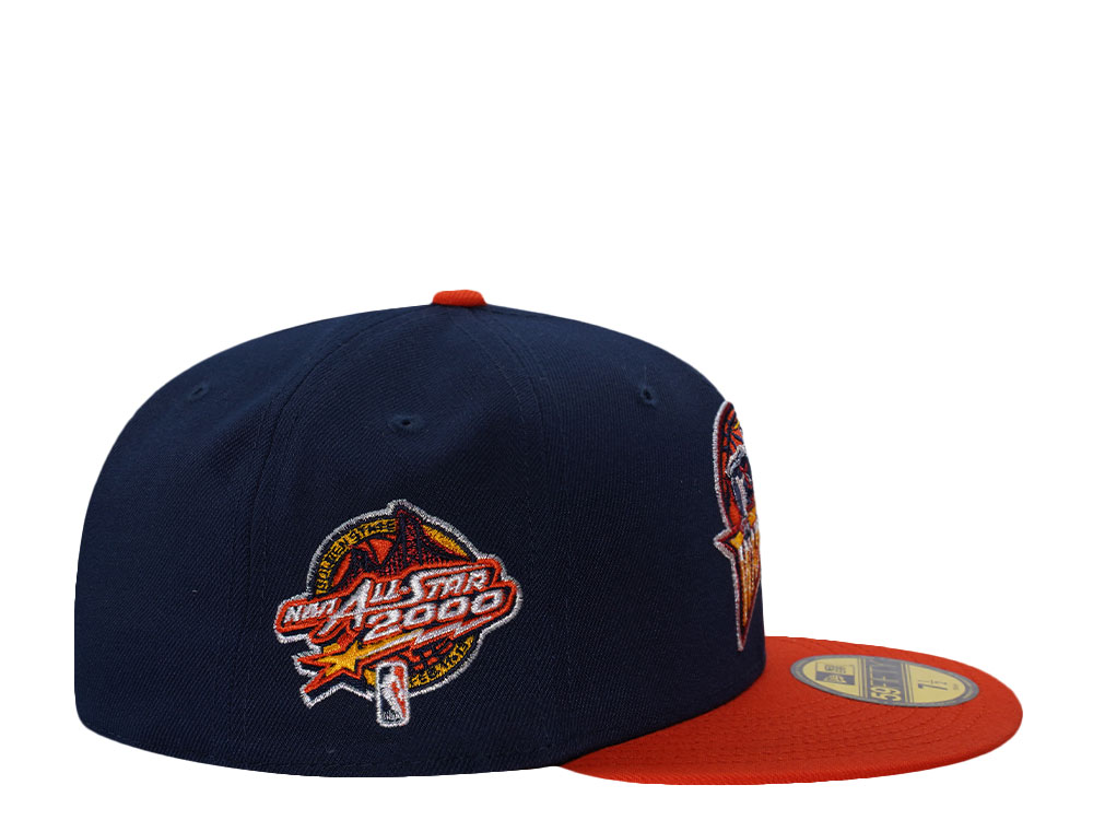 New Era Golden State Warriors All Star Game 2000 Ocean Blue Two Tone Edition 59Fifty Fitted Hat