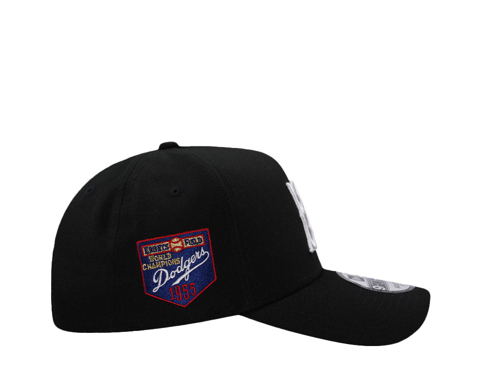 New Era Brooklyn Dodgers World Champions 1955 Black Prime Edition 9Forty A Frame Snapback Hat