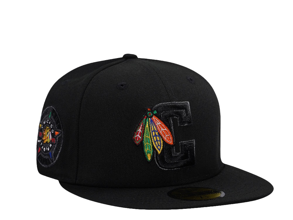 New Era Chicago Blackhawks All Star 1991 Game Blackout Prime Edition 59Fifty Fitted Hat