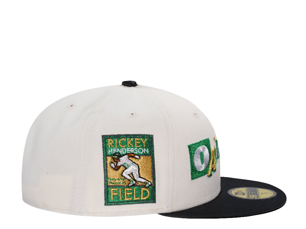 New Era Oakland Athletics Rickey Henderson Field Chrome Satin Brim Edition 59Fifty Fitted Hat