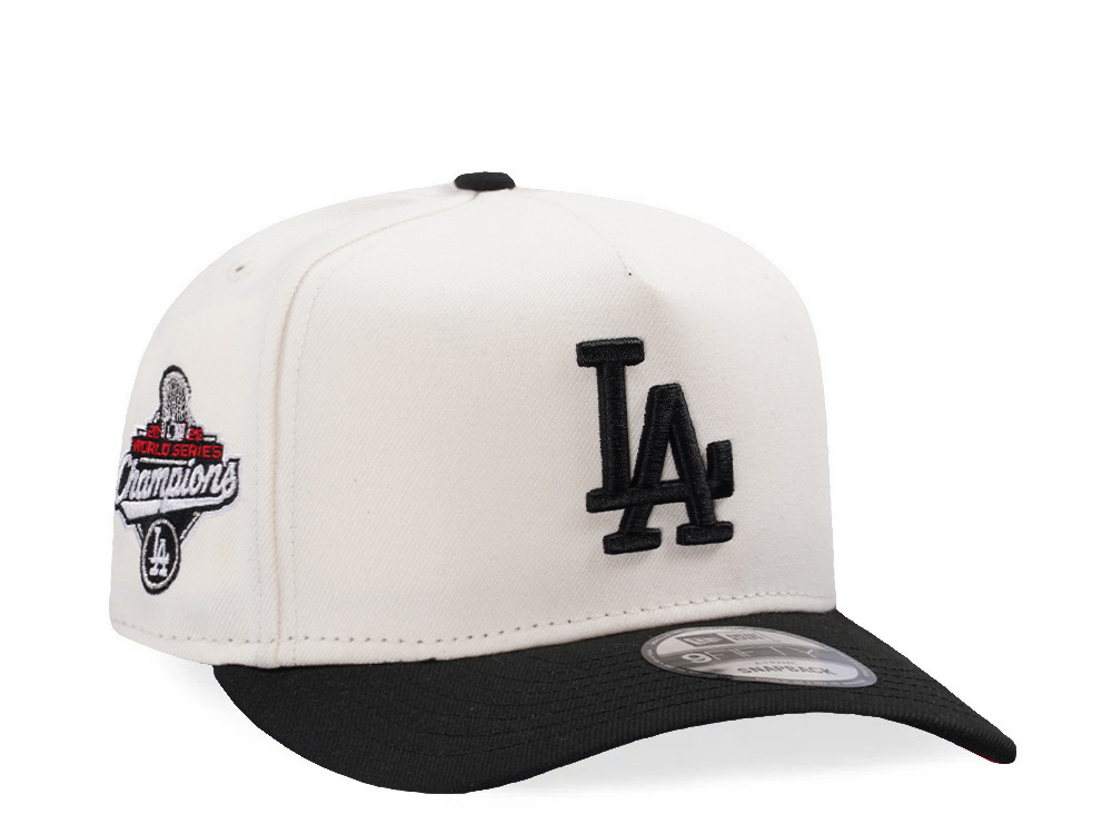 New Era Los Angeles Dodgers World Series Champions 2025 Chrome Two Tone Edition 9Fifty A Frame Snapback Hat