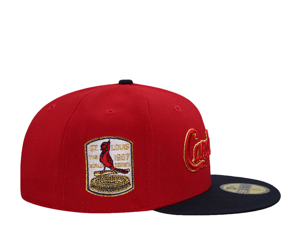 New Era St. Louis Cardinals World Series 1967 Two Tone Metallic Edition 59Fifty Fitted Hat