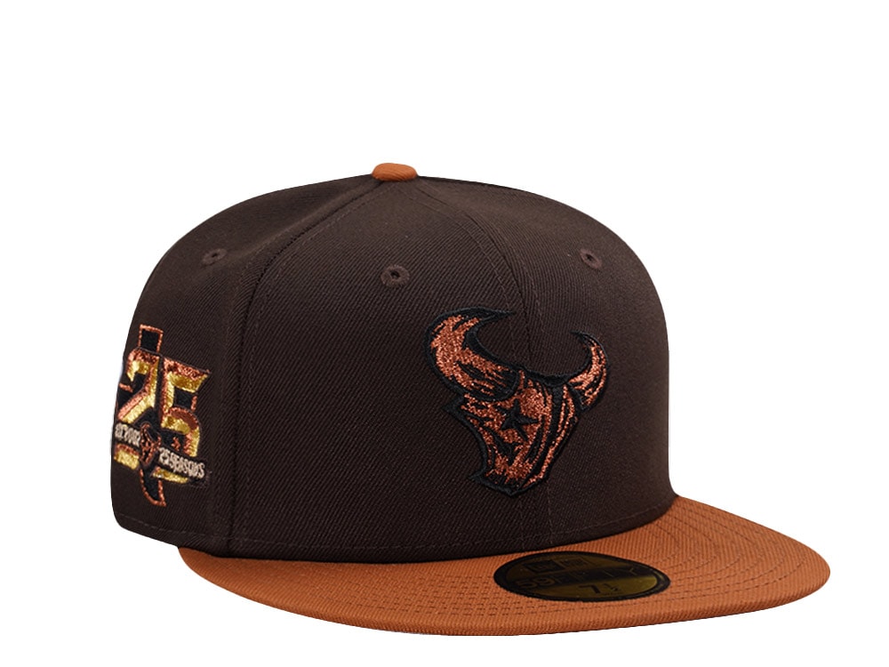 New Era Houston Texans 25th Anniversary Burnt Wood Two Tone Edition 59Fifty Fitted Hat