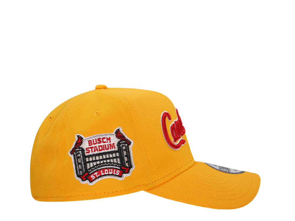 New Era St. Louis Cardinals Bush Stadium Gold Edition 9Forty A Frame Snapback Hat