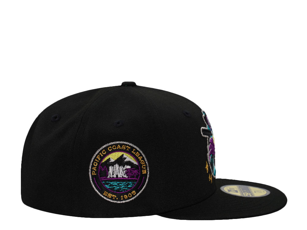 New Era Sugarland Space Cowboys Pacific Coast League 1905 Black Prime Edition 59Fifty Fitted Hat