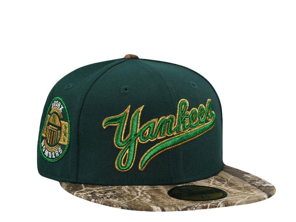 New Era New York Yankees Bronx Bombers Script Green Two Tone Edition 59Fifty Fitted Hat
