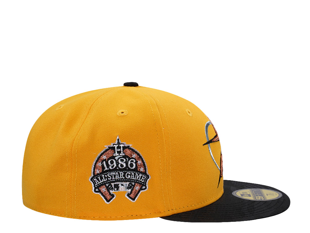 New Era Houston Astros All Star Game 1986 Gold Two Tone Edition 59Fifty Fitted Hat