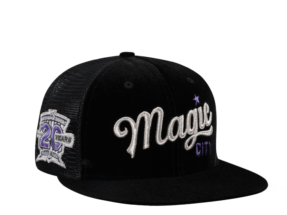 New Era Birmingham Barons 20 Years Magic Velvet Edition 59Fifty Trucker Fitted Hat
