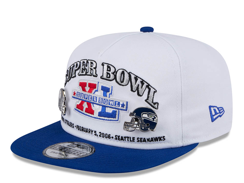 New Era Super Bowl XL Championship Pin Golfer Snapback Hat