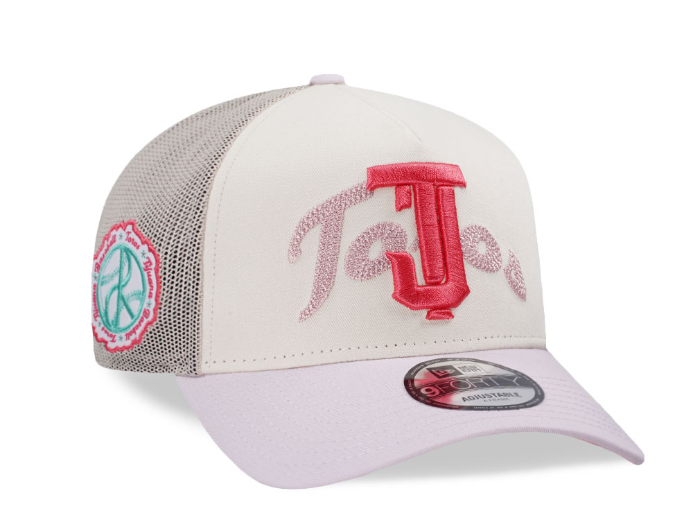 New Era Tijuana Toros Alternate Logo Wordmark Mesh 9Forty A Frame Trucker Snapback Hat
