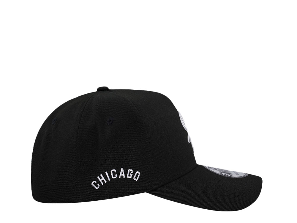 New Era Chicago White Sox Black Classic Edition 9Forty A Frame Snapback Hat