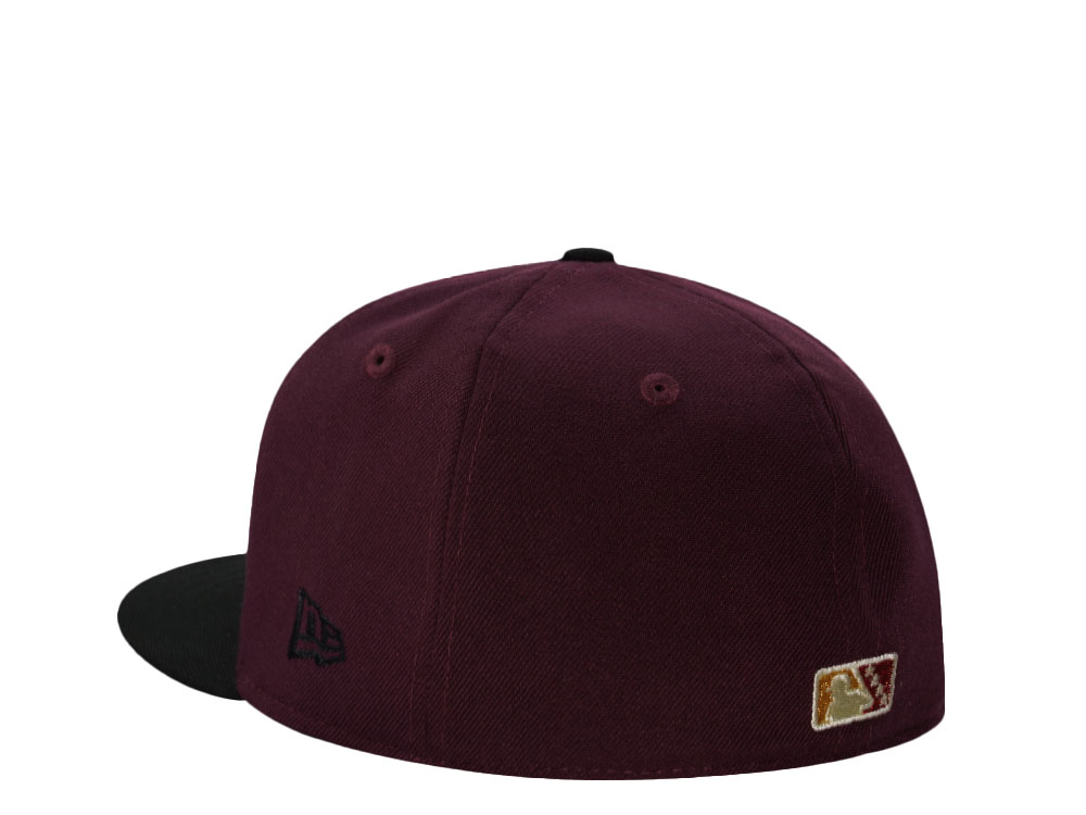 New Era Norfolk Tides Triple A Champions 2023 Maroon Two Tone Edition 59Fifty Fitted Hat