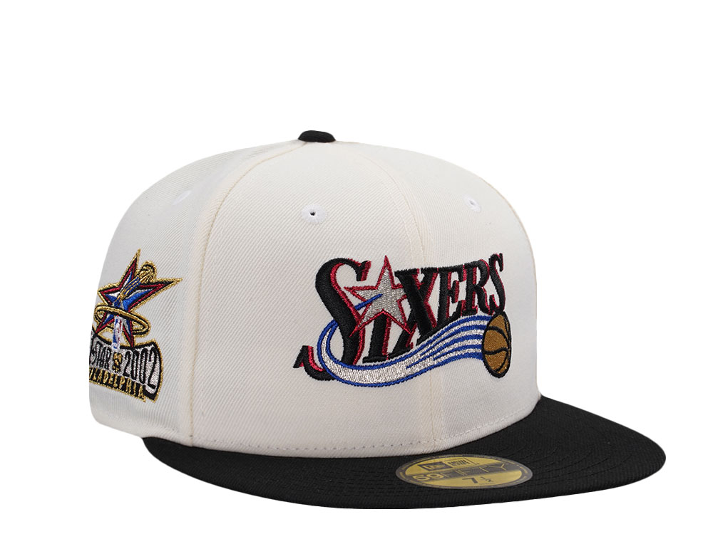 New Era Philadelphia 76ers All Star Game 2002 Chrome Two Tone Edition 59Fifty Fitted Hat