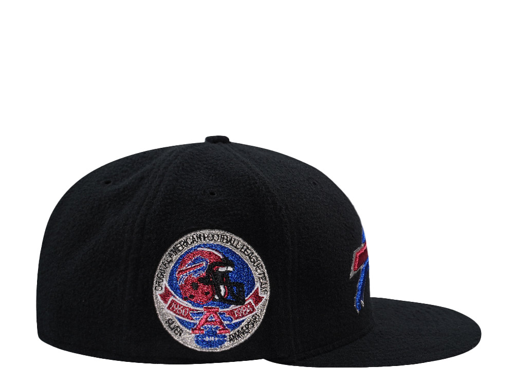 New Era Buffalo Bills 25th Anniversary Black Prime Fleece Edition 59Fifty Fitted Hat