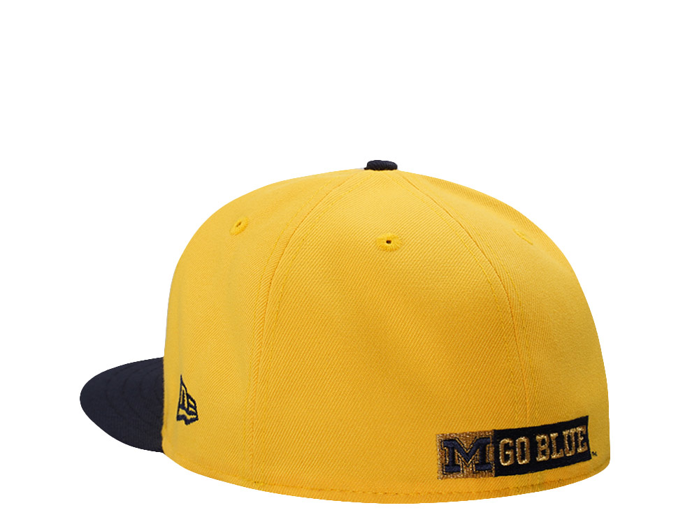 New Era Michigan Wolverines National Champions 2026 Yellow Two Tone Edition 59Fifty Fitted Hat