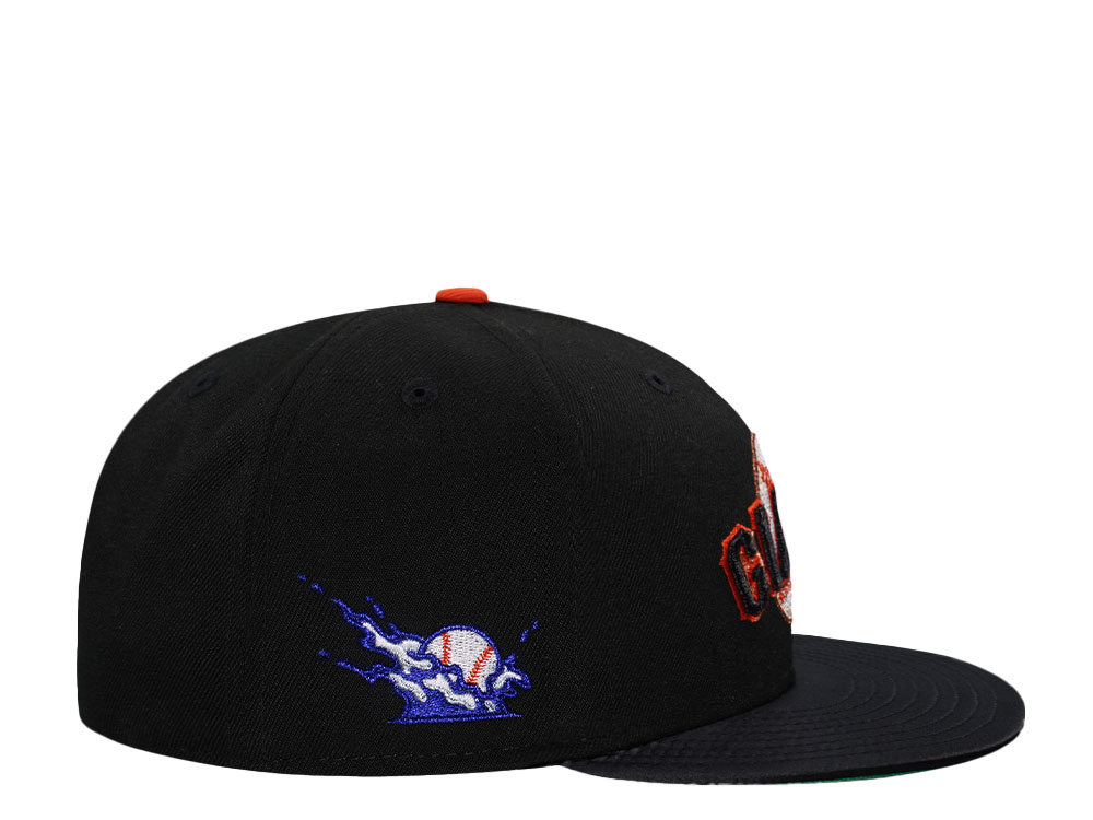 New Era San Francisco Giants Black Satin Brim Two Tone Edition 59Fifty Fitted Hat