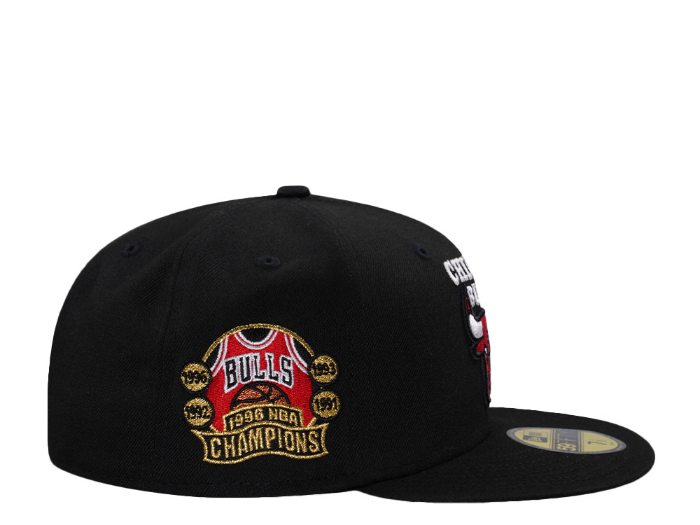New Era Chicago Bulls NBA Champions 1996 Black Prime Edition 59Fifty Fitted Hat