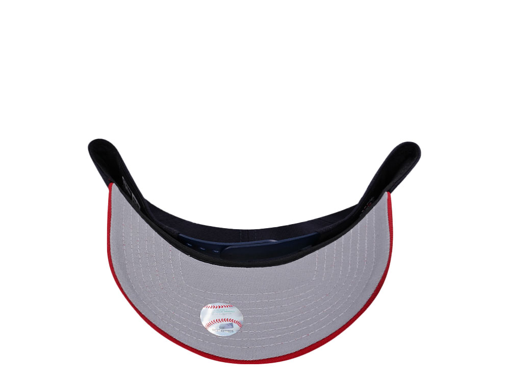 New Era Cleveland Guardians Navy Two Tone Classic 9Forty A Frame Snapback Hat