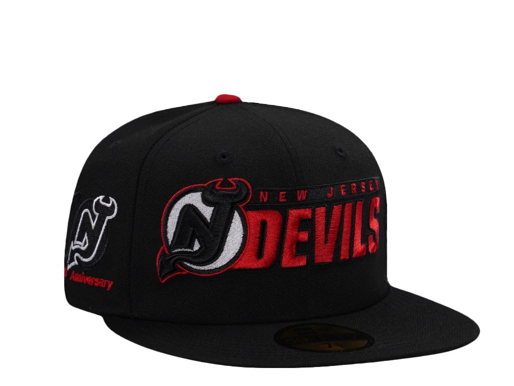 New Era New Jersey Devils 10th Anniversary Black Prime Edition 59Fifty Fitted Hat