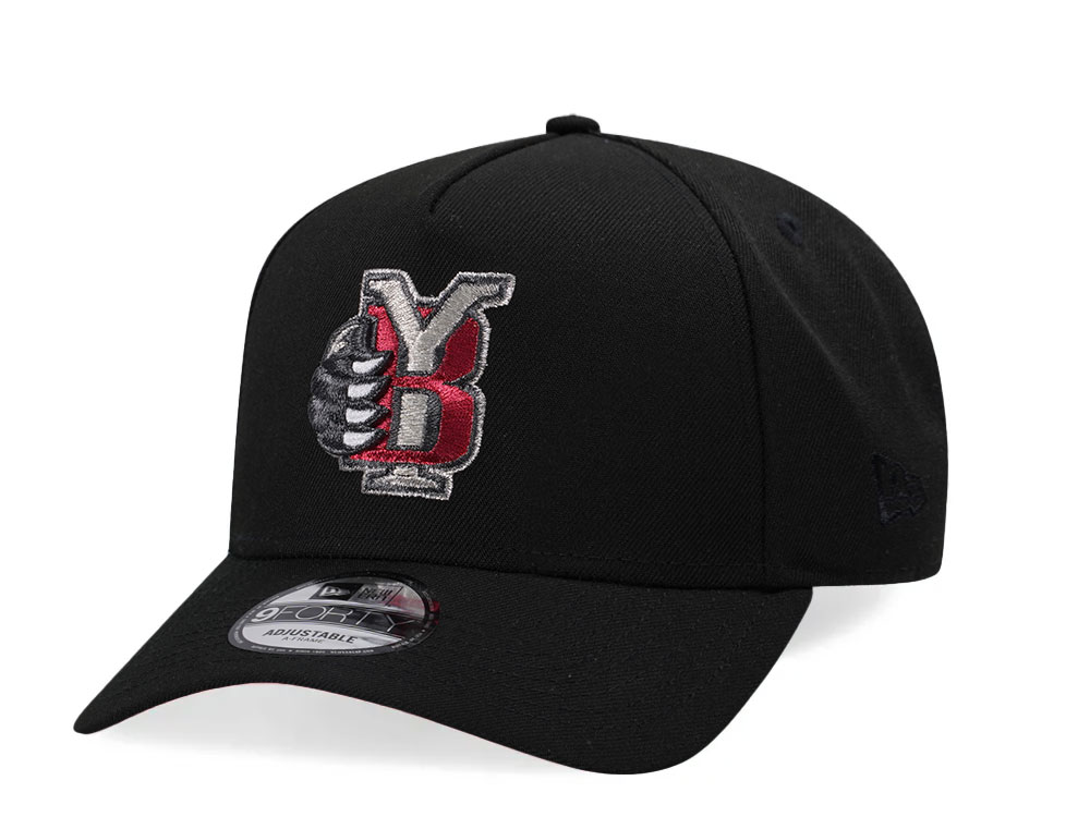 New Era Yakima Bears Black Throwback 9Forty A Frame Snapback Hat