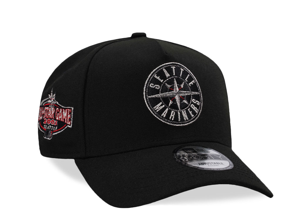 New Era Seattle Mariners All Star Game 2001 Black Prime Edition 9Forty A Frame Snapback Hat