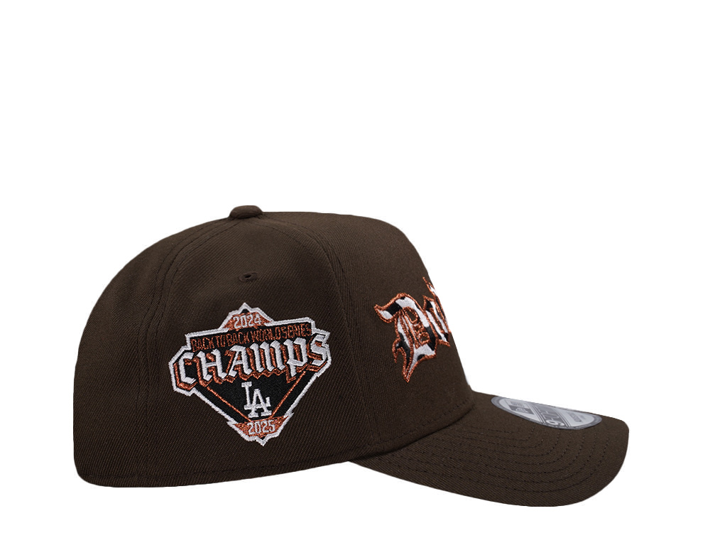 New Era Los Angeles Dodgers World Series 2025 Walnut Prime Edition 9Forty A Frame Snapback Hat