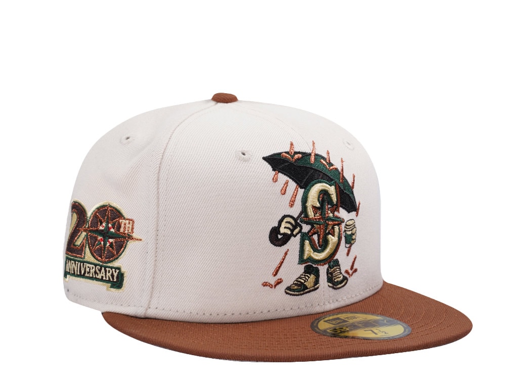 New Era Seattle Mariners 20th Anniversary Cream Latte Edition 59Fifty Fitted Hat