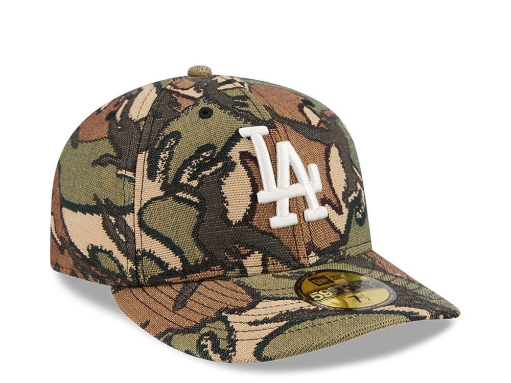 New Era Los Angeles Dodgers Jacquard Camo Pre Curved Edition 59Fifty Fitted Hat