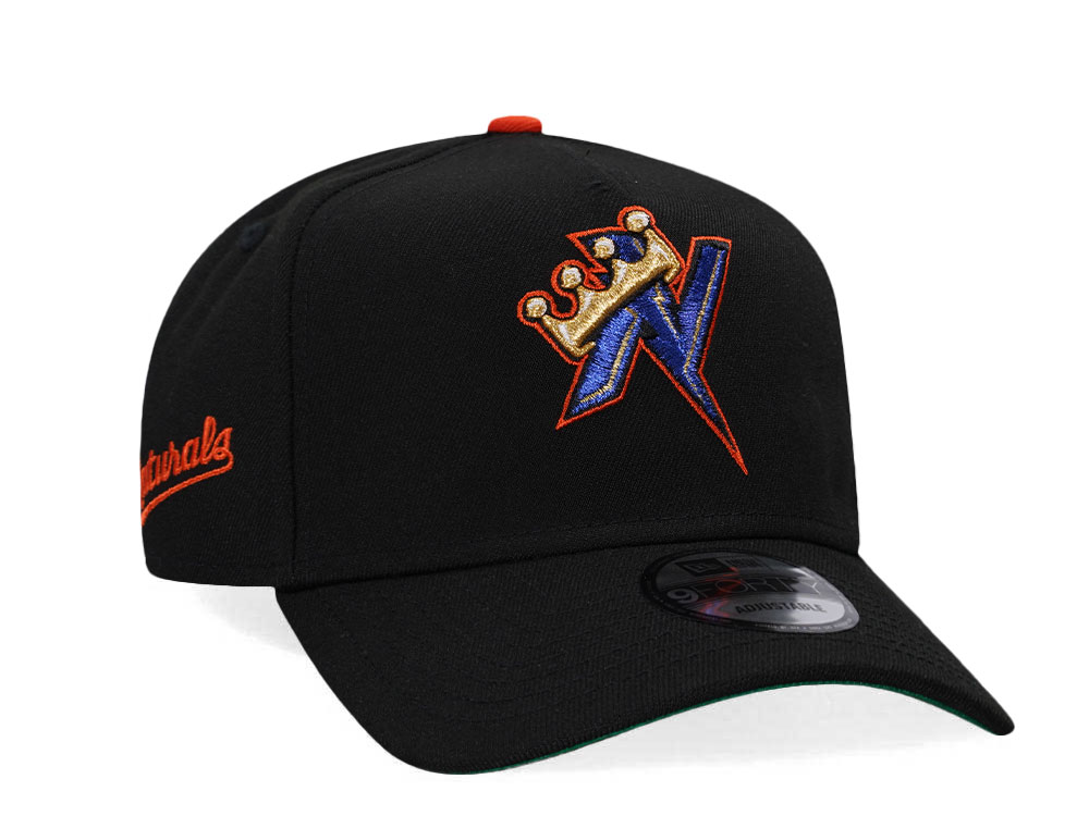 New Era Northwestern Arkansas Naturals Black Throwback A Frame 9Forty Snapback Hat