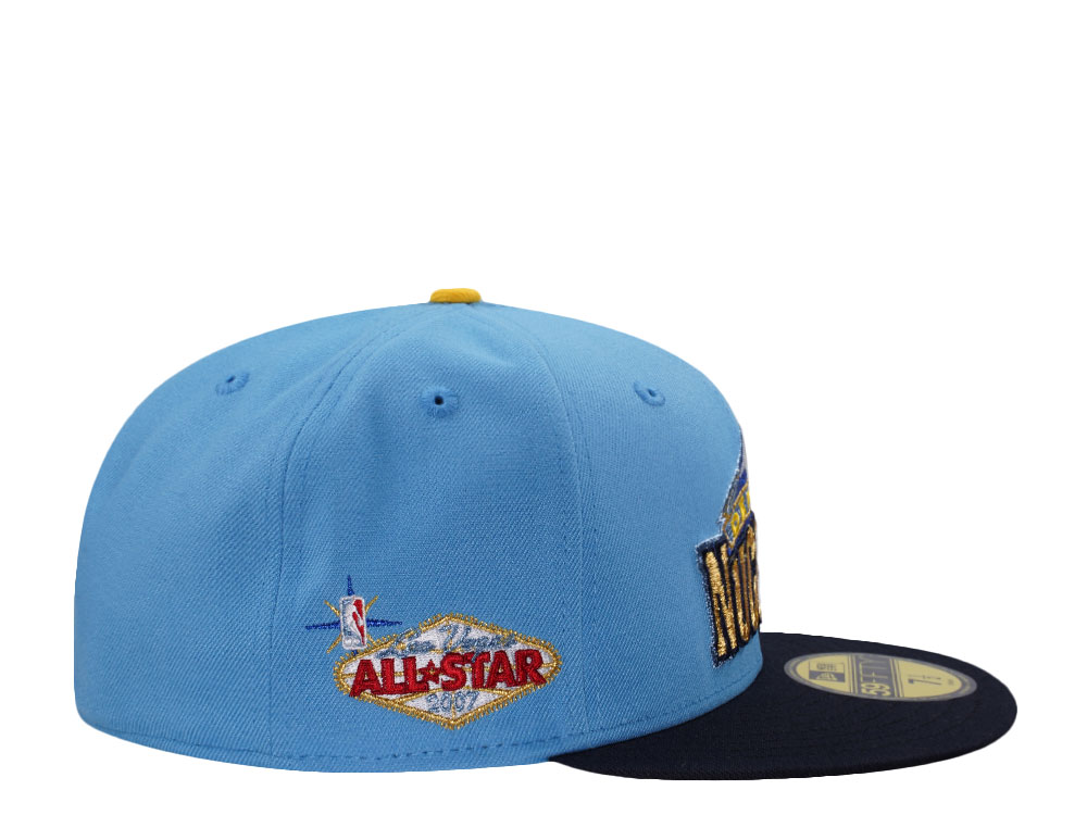 New Era Denver Nuggets All Star Game 2007 Blue Two Tone Edition 59Fifty Fitted Hat