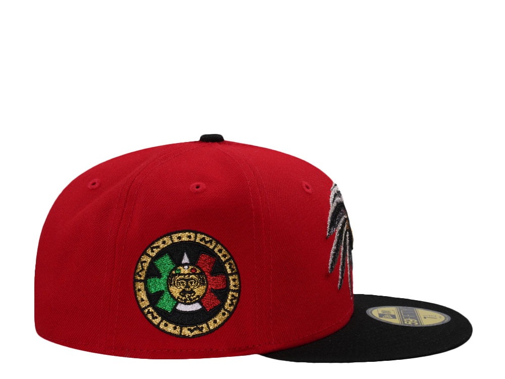 New Era Mexico Aztec Metallic Red Two Tone Edition 59Fifty Fitted Hat