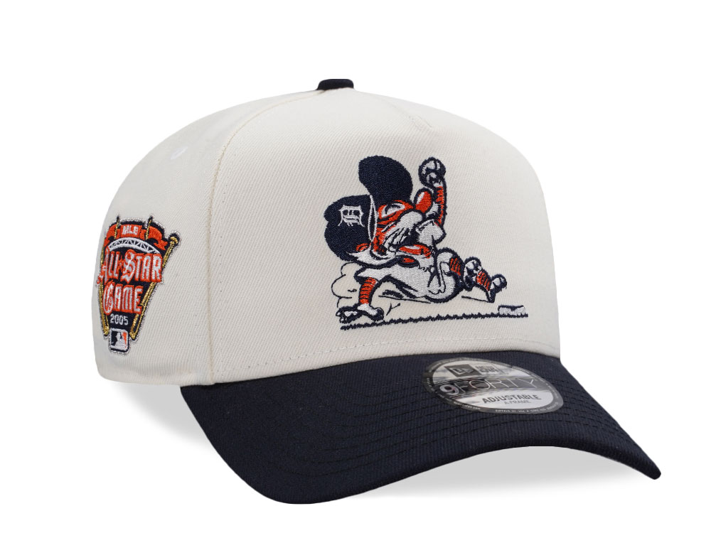 New Era Detroit Tigers All Star Game 2005 Chrome Two Tone Edition 9Forty A Frame Snapback Hat