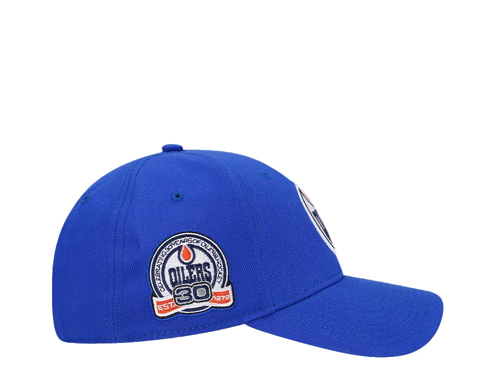 American Needle Edmonton Oilers 30th Anniversary Blue Snapback Hat