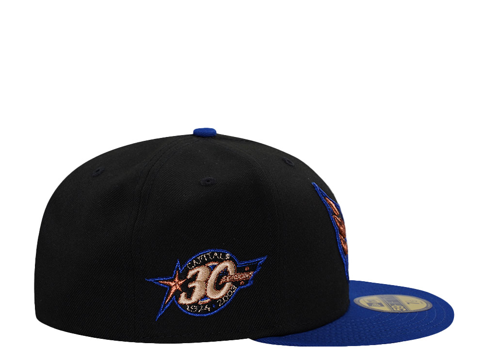 New Era Washington Capitals 30th Anniversary Black Two Tone Edition 59Fifty Fitted Hat
