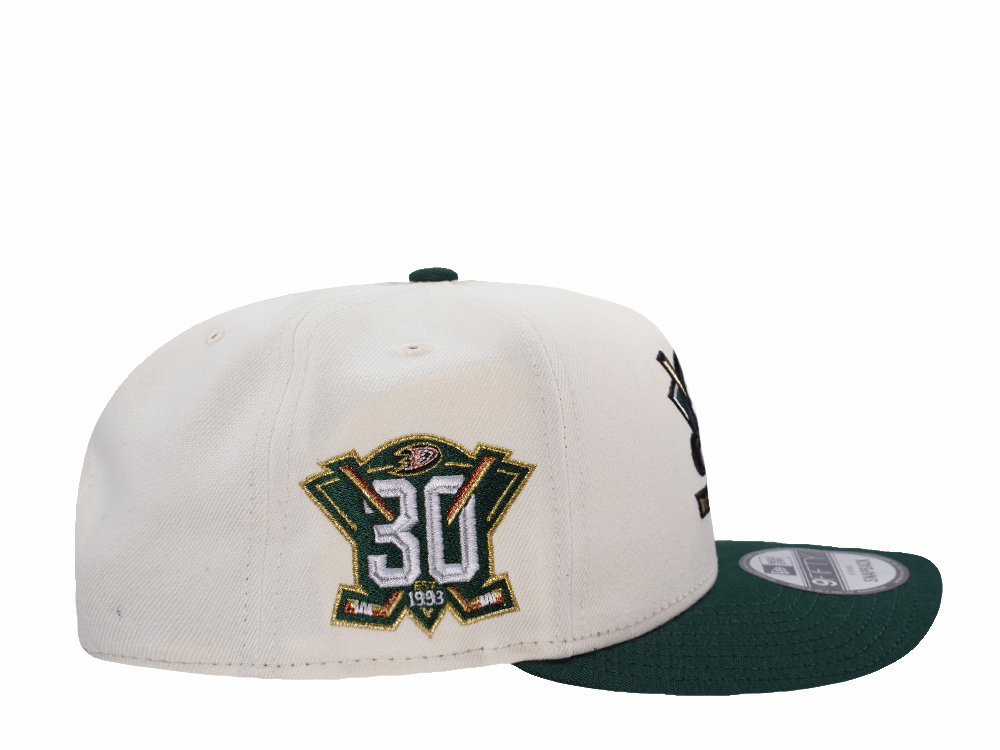 New Era Anaheim Ducks 30th Anniversary Chrome Two Tone Edition 9Fifty A Frame Snapback Hat