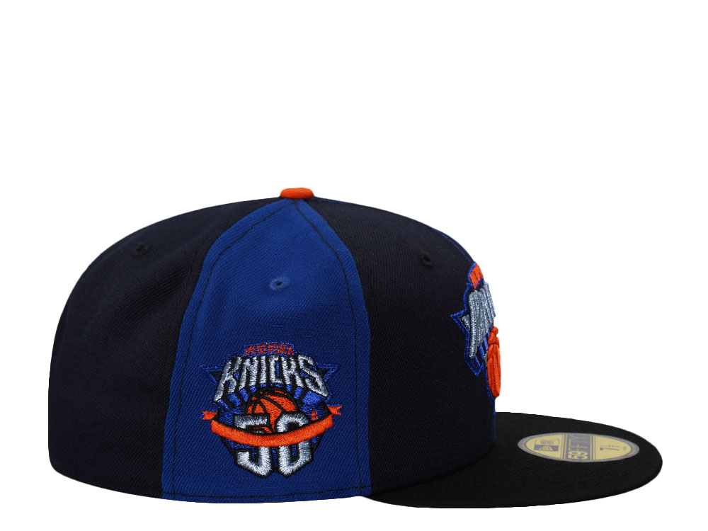 PRE-ORDER New Era New York Knicks 50th Anniversary Blue Pinwheel Edition 59Fifty Fitted Hat
