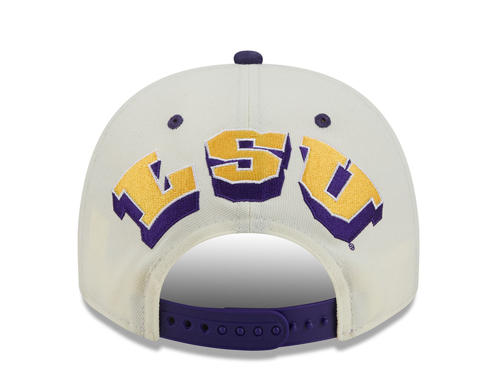New Era LSU Tigers NCAA Stone Two Tone Edition 9Fifty A Frame Snapback Hat