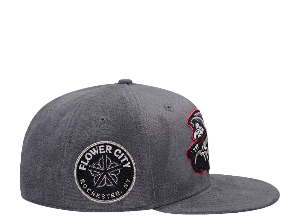 New Era Rochester Red Wings Reaper Gray Suede Edition 59Fifty Fitted Hat
