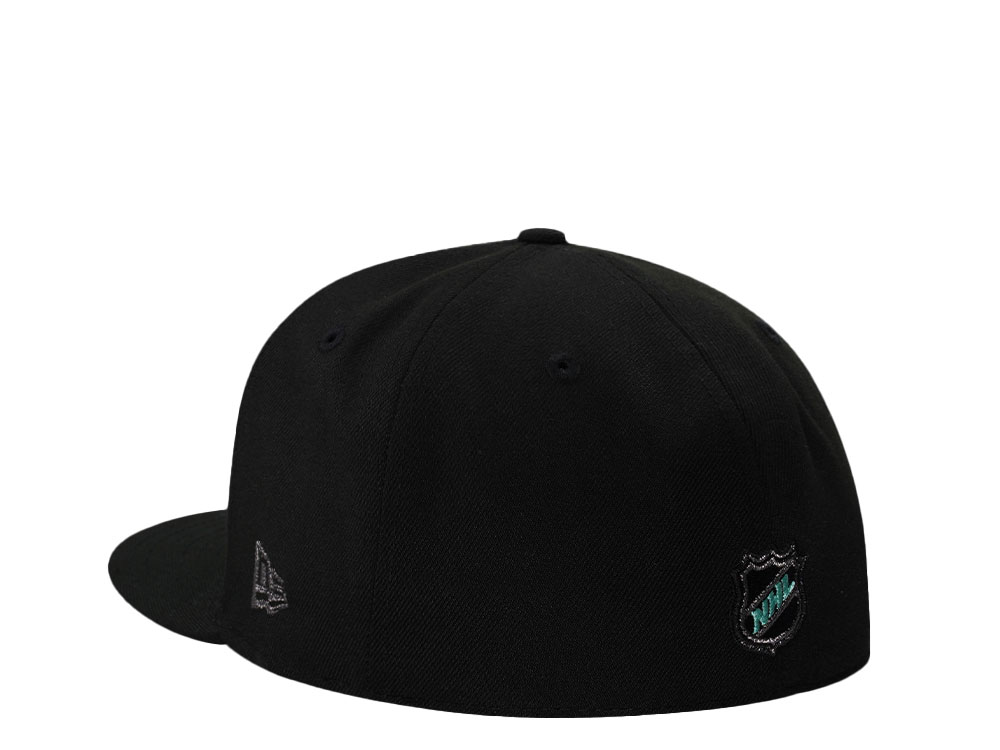 New Era Seattle Kraken Inaugural Season Metallic Black Prime Edition 59Fifty Fitted Hat