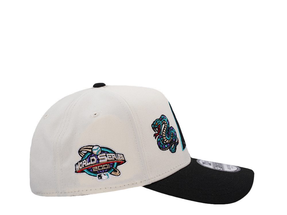 New Era Arizona Diamondbacks World Series 2001 Chrome Two Tone Edition 9Forty A Frame Snapback Hat