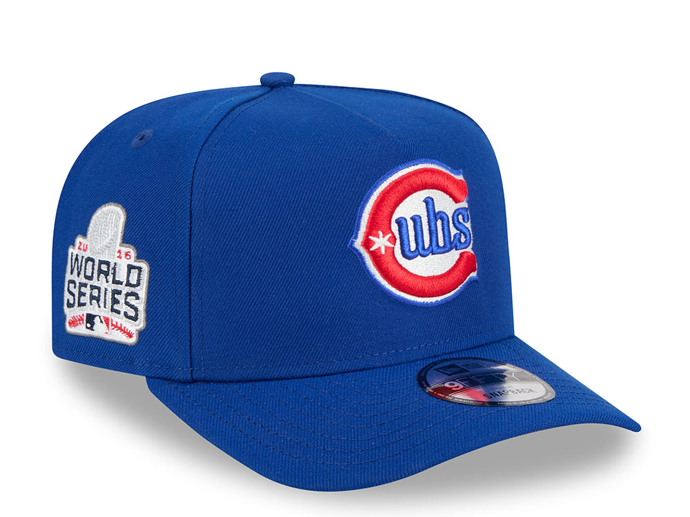 New Era Chicago Cubs World Series 2016 Blue 9Fifty A-Frame Snapback Hat