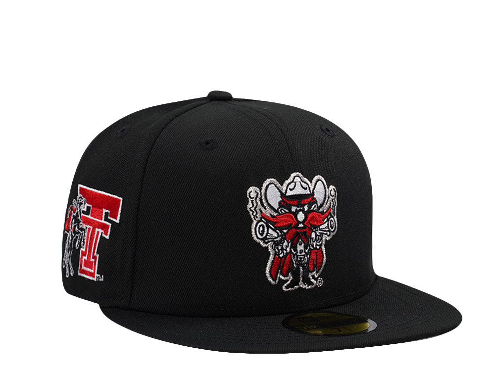 New Era Texas Tech Red Raiders Black Prime Edition 59Fifty Fitted Hat