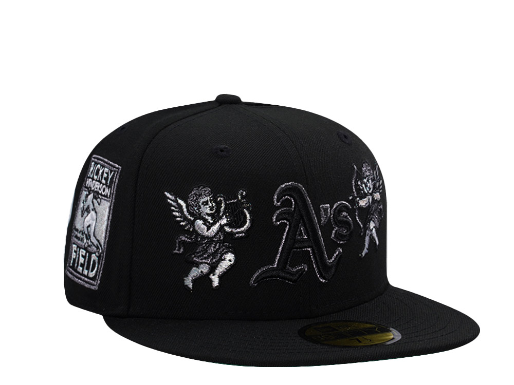 New Era Oakland Athletics Rickey Henderson Field Cupid Black Prime Edition 59Fifty Fitted Hat