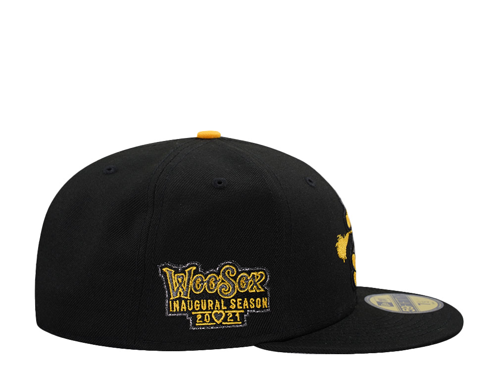 New Era Worcester Red Sox Inaugural Season 2021 Black Prime Edition 59Fifty Fitted Hat