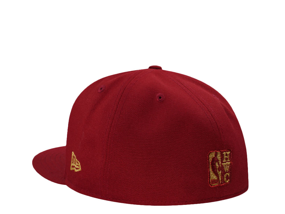 New Era Detroit Pistons Eastern Conference Red Prime Edition 59Fifty Fitted Hat