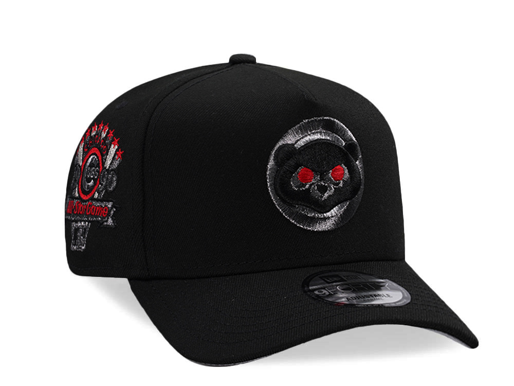 New Era Chicago Cubs All Star Game 1990 Black Prime Edition 9Forty A Frame Snapback Hat