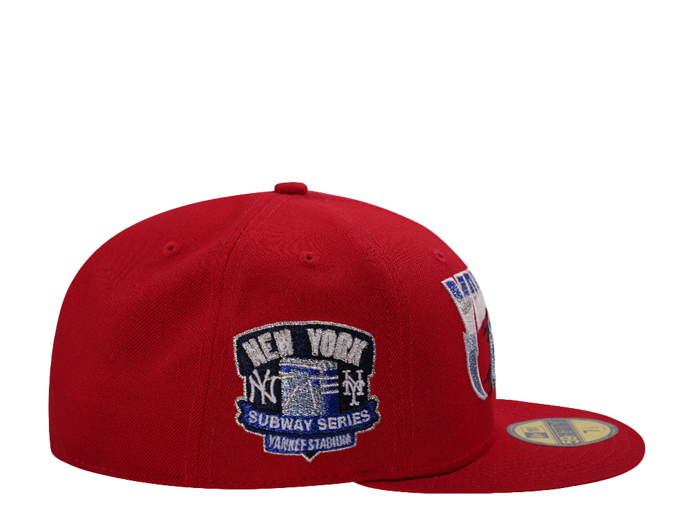 PRE-ORDER New Era New York Yankees Subway Series Scarlet Prime Edition 59Fifty Fitted Hat