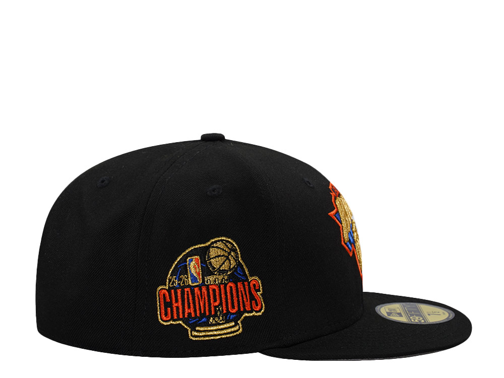 New Era New York Knicks NBA Champions 25-26 Black Prime Edition 59Fifty Fitted Hat
